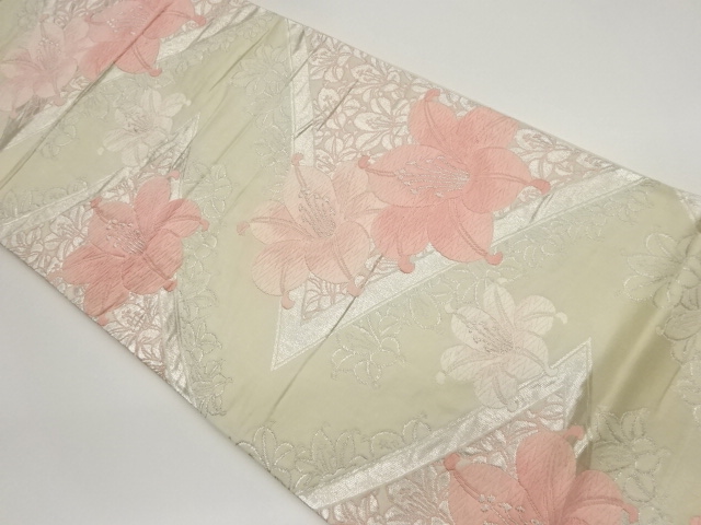 JAPANESE FUKURO OBI / WOVEN LILY